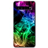 MRCİLETİSİM mrc202438 Smoke Colorful Kılıf HD Desen Baskılı Arka Kapak Samsung Galaxy S10 Plus ile uyumlu