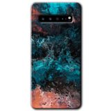 MRCİLETİSİM mrc202441 Liquid Colorfull Kılıf HD Desen Baskılı Arka Kapak Samsung Galaxy S10 Plus ile uyumlu