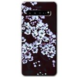 MRCİLETİSİM mrc202471 Beyaz Çiçek Kılıf HD Desen Baskılı Arka Kapak Samsung Galaxy S10 Plus ile uyumlu