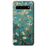 MRCİLETİSİM mrc202504 Almond Blossom Kılıf HD Desen Baskılı Arka Kapak Samsung Galaxy S10 Plus ile uyumlu