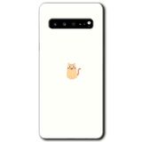 MRCİLETİSİM mrc202535 Cat Minimalism Kılıf HD Desen Baskılı Arka Kapak Samsung Galaxy S10 Plus ile uyumlu