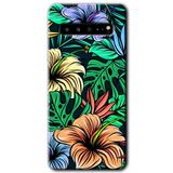 MRCİLETİSİM mrc202555 Hibiscus Flowers Kılıf HD Desen Baskılı Arka Kapak Samsung Galaxy S10 Plus ile uyumlu