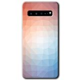 MRCİLETİSİM mrc202573 Polygon Graident 3 Kılıf HD Desen Baskılı Arka Kapak Samsung Galaxy S10 Plus ile uyumlu