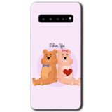 MRCİLETİSİM mrc202588 Sevgili Ayıcık Kılıf HD Desen Baskılı Arka Kapak Samsung Galaxy S10 Plus ile uyumlu