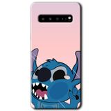 MRCİLETİSİM mrc202631 Stitch Kılıf HD Desen Baskılı Arka Kapak Samsung Galaxy S10 Plus ile uyumlu