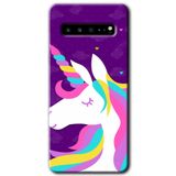 MRCİLETİSİM mrc202633 Unicorn Sleep Kılıf HD Desen Baskılı Arka Kapak Samsung Galaxy S10 Plus ile uyumlu