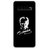 MRCİLETİSİM mrc202760 Atatürk Silüet İmza Kılıf HD Desen Baskılı Arka Kapak Samsung Galaxy S10 Plus ile uyumlu