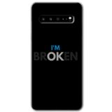 MRCİLETİSİM mrc202783 Im Broken Kılıf HD Desen Baskılı Arka Kapak Samsung Galaxy S10 Plus ile uyumlu