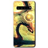 MRCİLETİSİM mrc202835 Digital Dragon Kılıf HD Desen Baskılı Arka Kapak Samsung Galaxy S10 Plus ile uyumlu