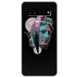 MRCİLETİSİM mrc202863 Heykel Kılıf HD Desen Baskılı Arka Kapak Samsung Galaxy S10 Plus ile uyumlu