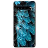 MRCİLETİSİM mrc202884 9D Tüyler Kılıf HD Desen Baskılı Arka Kapak Samsung Galaxy S10 Plus ile uyumlu