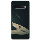 MRCİLETİSİM mrc202949 Space Planet Kılıf HD Desen Baskılı Arka Kapak + Temperli Cam Samsung Galaxy S10 ile uyumlu