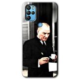 MRCİLETİSİM (mrc20386) Atatürk Türk Kahvesi Kılıf HD Desen Baskılı Arka Kapak Omix X500 ile uyumlu