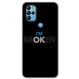 MRCİLETİSİM (mrc20408) Im Broken Kılıf HD Desen Baskılı Arka Kapak Omix X500 ile uyumlu