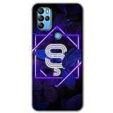 MRCİLETİSİM (mrc20465) Dark Neon Yaprak Ş Harfi Kılıf HD Desen Baskılı Arka Kapak Omix X500 ile uyumlu