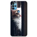 MRCİLETİSİM (mrc20482) Kedi Bakışı Kılıf HD Desen Baskılı Arka Kapak Omix X500 ile uyumlu