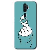 MRCİLETİSİM (mrc21643) Kılıf HD Baskılı Desen Hayalet Cam Yandan Görünmez Oppo A5 2020 ile uyumlu