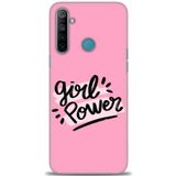 MRCİLETİSİM (mrc217) Tam Ekran Koruyucu Kılıf HD Baskılı Kılıf Girll Power Realme 5i ile uyumlu
