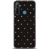 MRCİLETİSİM (mrc238) Tam Ekran Koruyucu Kılıf HD Baskılı Kılıf Flower Realme 5i ile uyumlu