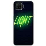 MRCİLETİSİM (mrc240) Neon İnscription Kılıf Baskılı Kapak Tam Kaplayan Mat Seramik Oppo A73 ile uyumlu