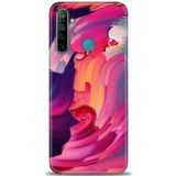 MRCİLETİSİM (mrc240) Tam Ekran Koruyucu Kılıf HD Baskılı Kılıf Renkler Realme 5i ile uyumlu