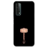 MRCİLETİSİM mrc24215 Thor Çekiç Kılıf Baskılı Kapak 5D Tam Kaplayan Cam Huawei P Smart 2021 ile uyumlu