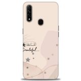 MRCİLETİSİM (mrc2442) Tam Ekran Koruyucu Kılıf HD Baskılı Kılıf Greateful Oppo A31 ile uyumlu