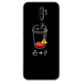 MRCİLETİSİM (mrc25116) Kılıf HD Baskılı Desen Hayalet Cam Yandan Görünmez Oppo A9 2020 ile uyumlu
