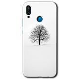 MRCİLETİSİM mrc25847 Alone Tree Kılıf Baskılı Kapak 5D Tam Kaplayan Cam Huawei P20 Lite ile uyumlu