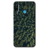 MRCİLETİSİM mrc25990 Çam Ağacı Ormanı Kılıf Baskılı Kapak 5D Tam Kaplayan Cam Huawei P30 Lite ile uyumlu