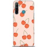 MRCİLETİSİM (mrc261) Tam Ekran Koruyucu Kılıf HD Baskılı Kılıf Büyük Kirazlar Realme 5i ile uyumlu