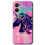 MRCİLETİSİM (mrc2657) Unicorn Kristal Kılıf Baskılı Kapak Tam Kaplayan Mat Seramik Oppo Reno 3 ile uyumlu