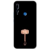 MRCİLETİSİM mrc28065 Thor Çekiç Kılıf Baskılı Kapak 5D Tam Kaplayan Cam Huawei Y9 Prime 2019 ile uyumlu