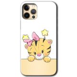 MRCİLETİSİM mrc28754 Sevimli Kedi Kılıf Baskılı Kapak 5D Tam Kaplayan Cam iPhone 11 Pro Max ile uyumlu