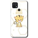 MRCİLETİSİM (mrc30021) Sevimli Kedi 1 Kılıf HD Desen Baskılı Arka Kapak+Temperli Cam Oppo A15 ile uyumlu