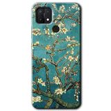 MRCİLETİSİM (mrc30029) Almond Blossom Kılıf HD Desen Baskılı Arka Kapak+Temperli Cam Oppo A15 ile uyumlu
