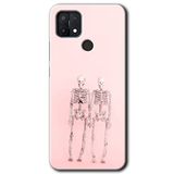 MRCİLETİSİM (mrc30420) Yaşayan Çift Kılıf HD Desen Baskılı Arka Kapak Oppo A15 ile uyumlu