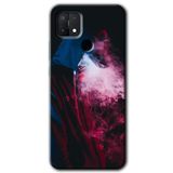 MRCİLETİSİM (mrc31253) Smoke Kılıf HD Desen Baskılı Arka Kapak+Temperli Cam Oppo A15s ile uyumlu