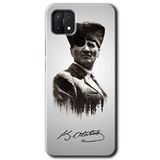 MRCİLETİSİM (mrc31419) Mustafa Kemal Atatürk Kılıf HD Desen Baskılı Arka Kapak+Temperli Cam Oppo A15s ile uyumlu