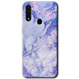 MRCİLETİSİM (mrc33255) Spots Lilac Kılıf HD Desen Baskılı Arka Kapak+Temperli Cam Oppo A31 ile uyumlu