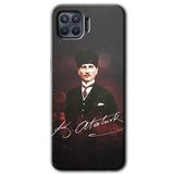 MRCİLETİSİM (mrc3363) Kemal Atatürk Kılıf Baskılı Kapak Tam Kaplayan Mat Seramik Oppo Reno 4 Lite ile uyumlu