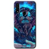 MRCİLETİSİM (mrc33785) Neon Aslan Kılıf HD Desen Baskılı Arka Kapak Oppo A31 ile uyumlu