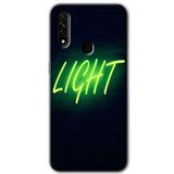 MRCİLETİSİM (mrc33790) Neon İnscription Kılıf HD Desen Baskılı Arka Kapak Oppo A31 ile uyumlu