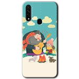 MRCİLETİSİM (mrc34086) Kış Pikniği Kılıf HD Desen Baskılı Arka Kapak Oppo A31 ile uyumlu