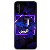 MRCİLETİSİM (mrc34193) Dark Neon Yaprak J Harfi Kılıf HD Desen Baskılı Arka Kapak Oppo A31 ile uyumlu