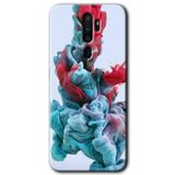 MRCİLETİSİM (mrc34397) Renkli Karışım Kılıf HD Desen Baskılı Arka Kapak+Temperli Cam Oppo A5 2020 ile uyumlu