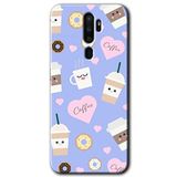 MRCİLETİSİM (mrc35251) Coffee Cake Kılıf HD Desen Baskılı Arka Kapak Oppo A5 2020 ile uyumlu