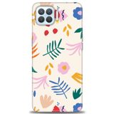 MRCİLETİSİM (mrc3556) Tam Ekran Koruyucu Kılıf HD Baskılı Kılıf Renkli Yapraklar Oppo A73 ile uyumlu