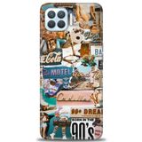 MRCİLETİSİM (mrc3634) Tam Ekran Koruyucu Kılıf HD Baskılı Kılıf Pink Motel Oppo A73 ile uyumlu