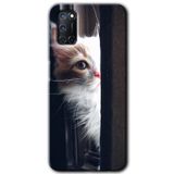 MRCİLETİSİM (mrc36432) Kedi Bakışı Kılıf HD Desen Baskılı Arka Kapak Oppo A52 ile uyumlu